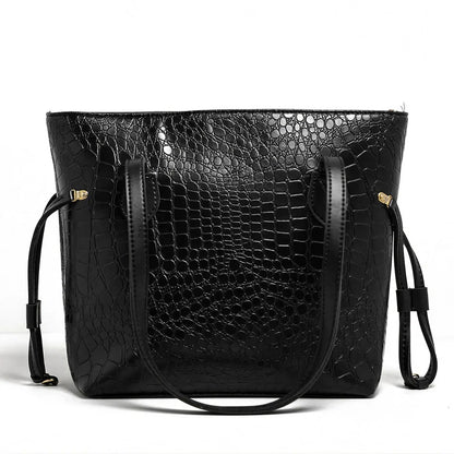 Croco Leather Shoulder Bag